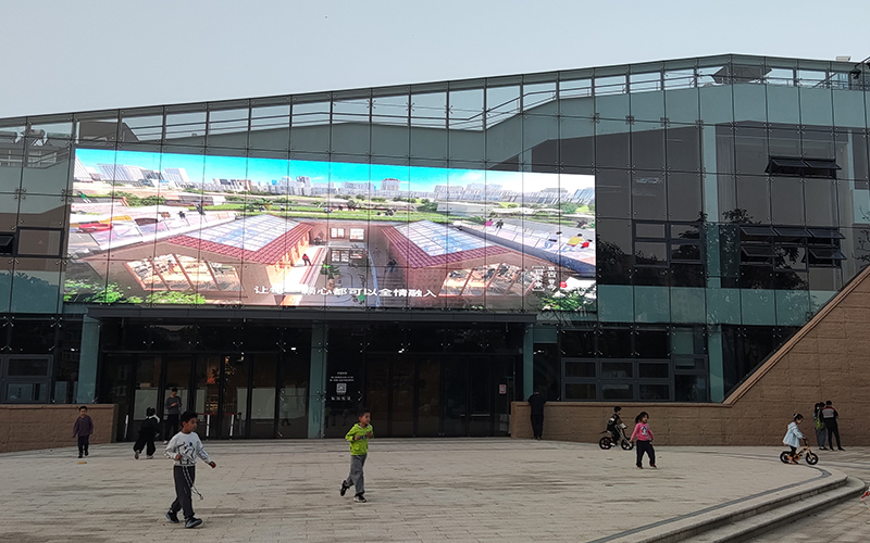郑州商都文化中心LED透明屏2